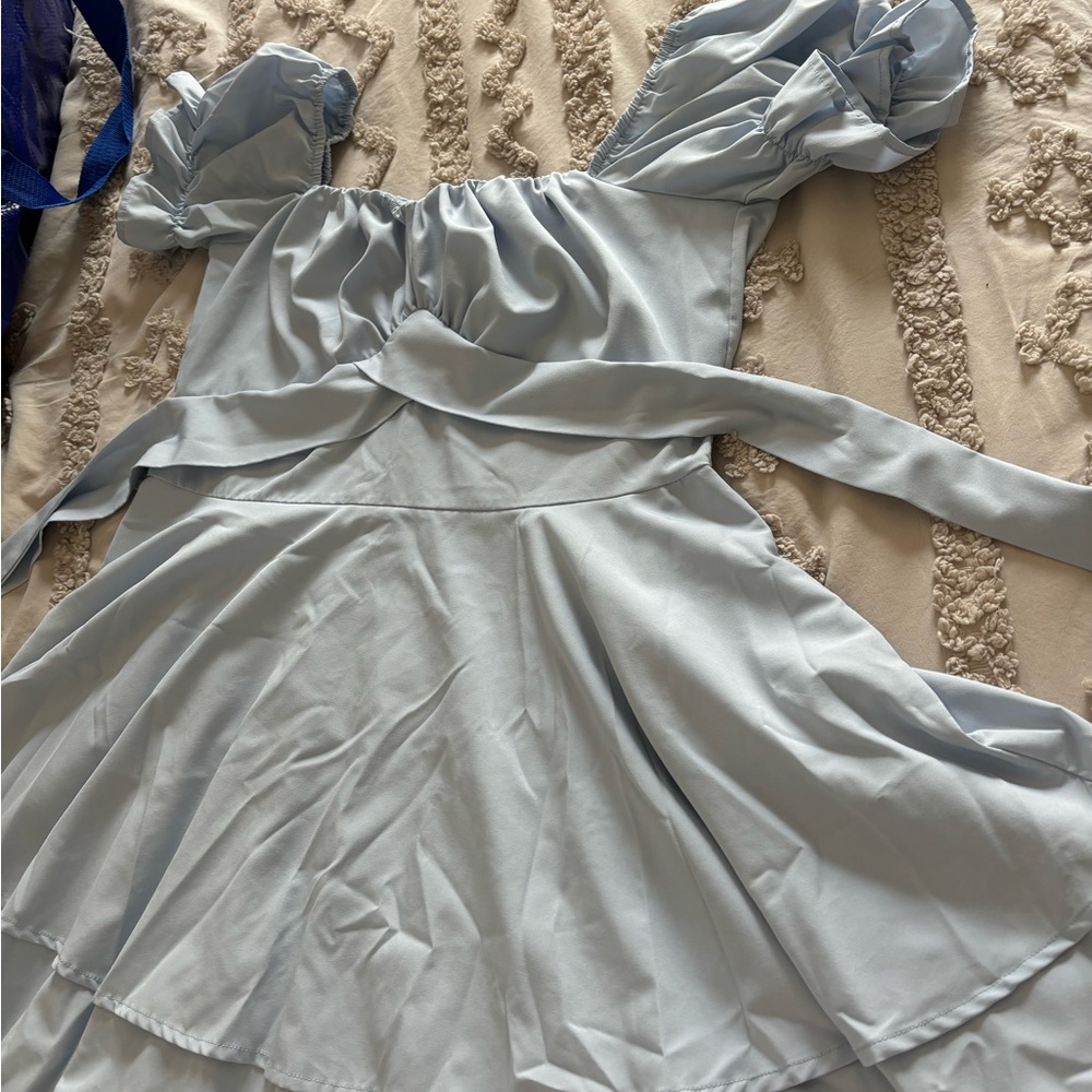 Women’s blue babydoll dress